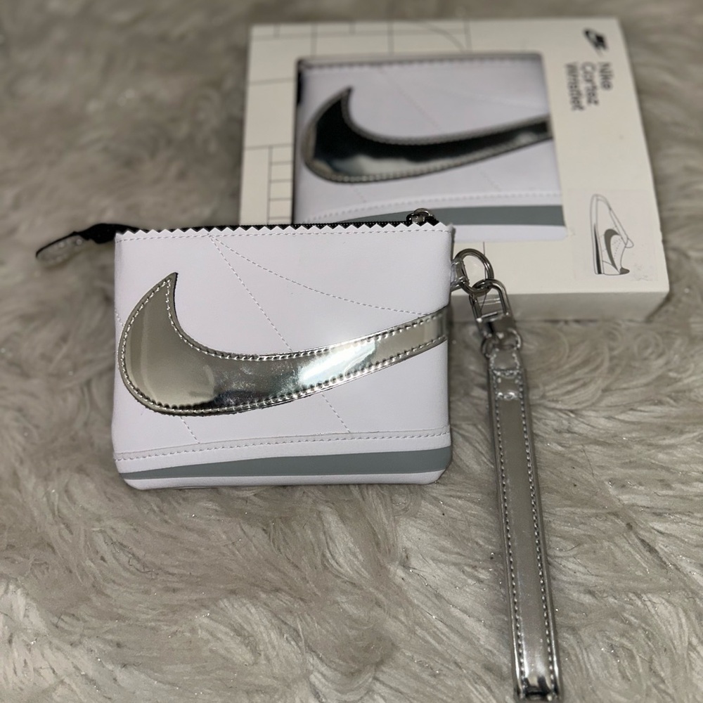 Nike Silver and White Wristlet (Cortez Edition)